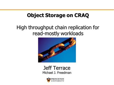 High throughput chain replication for read-mostly workloads