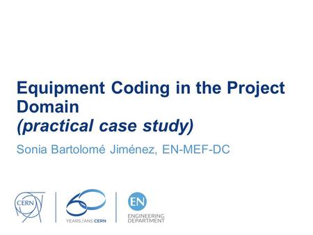 Equipment Coding in the Project Domain (practical case study)