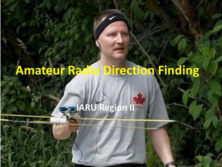 Amateur Radio Direction Finding