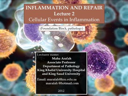 Inflammation and Repair