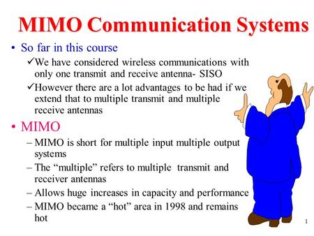 MIMO Communication Systems