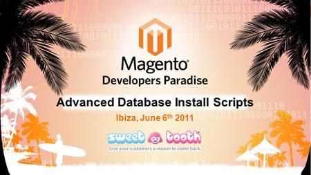 Ibiza, June 6 th 2011 Advanced Database Install Scripts.