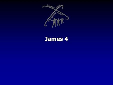 James 4. James is addressing serious conflict in the community of believers quarrelling fighting murderous jealousy slandering judging each other “STOP!