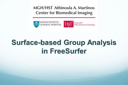 Surface-based Group Analysis in FreeSurfer