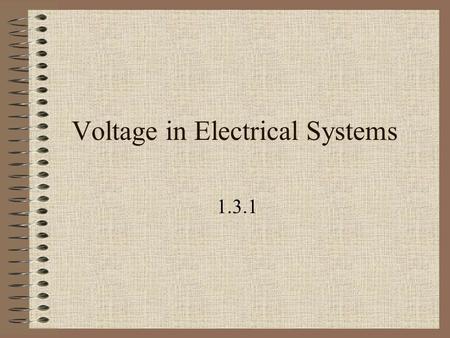 Voltage in Electrical Systems