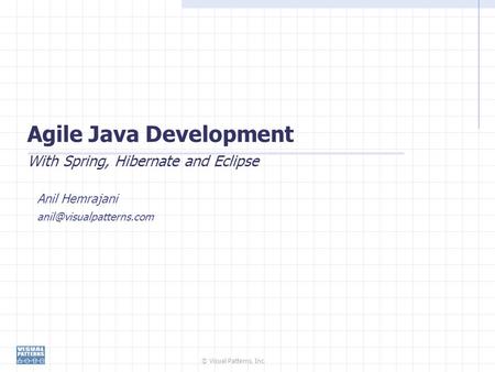 Agile Java Development