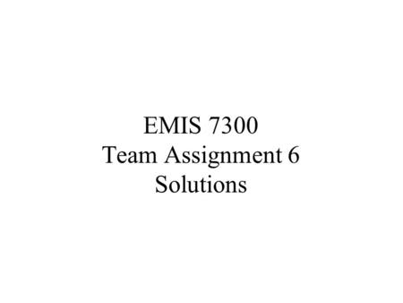 EMIS 7300 Team Assignment 6 Solutions. Problem 2-20 Random Events –J1 = junior on draw 1 –J2 = junior on draw 1 –S1 = sophomore on draw 2 –S2 = sophomore.