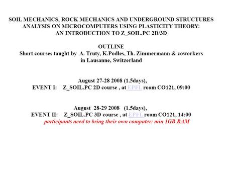 SOIL MECHANICS, ROCK MECHANICS AND UNDERGROUND STRUCTURES