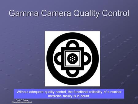 Gamma Camera Quality Control