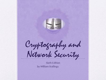 Cryptography and Network Security