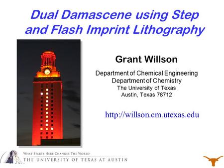 Dual Damascene using Step and Flash Imprint Lithography