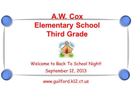 A.W. Cox Elementary School Third Grade