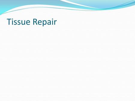 Tissue Repair.