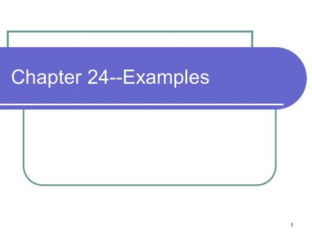 1 Chapter 24--Examples. 2 Problem In the figure to the left, a potential difference of 20 V is applied across points a and b. a) What is charge on each.