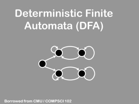 Deterministic Finite Automata (DFA)