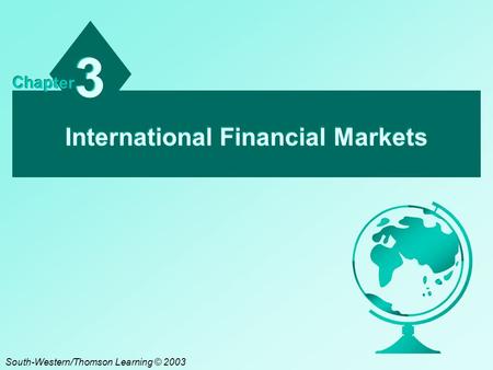 International Financial Markets