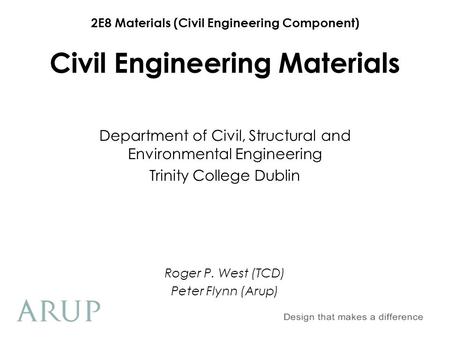 Civil Engineering Materials