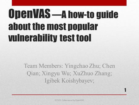 OpenVAS —A how-to guide about the most popular vulnerability test tool