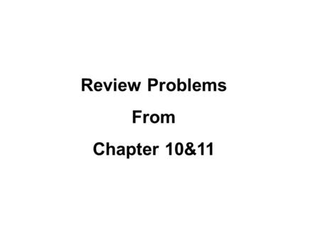 Review Problems From Chapter 10&11. 1) At t=0, a disk has an angular velocity of 360 rev/min, and constant angular acceleration of -0.50 rad/s**2. How.