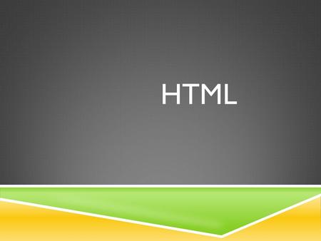 HTML.