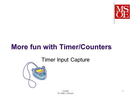 More fun with Timer/Counters