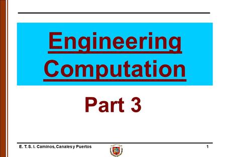 Engineering Computation