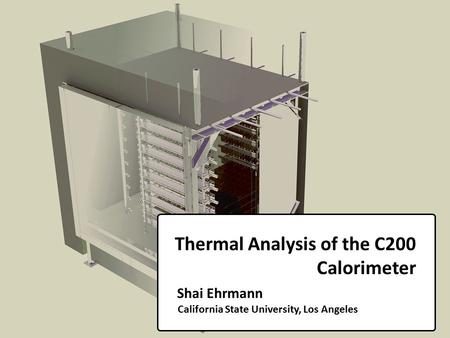 Shai Ehrmann California State University, Los Angeles.