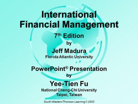 International Financial Management