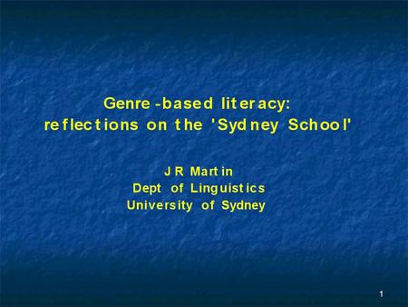 1. 2 - phases of action research (JRM) 3 4 - inspiring subsequent Language in Education conferences to follow (Deakin 1983, Brisbane 1984...)