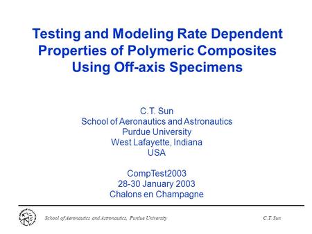 Testing and Modeling Rate Dependent