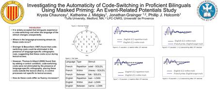 Introduction It is widely accepted that bilinguals experience a code-switching cost when the language of the stimuli changes unexpectedly. Where in the.