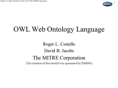 OWL Web Ontology Language