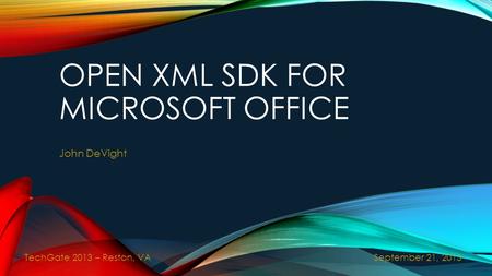 Open XML SDK for Microsoft Office