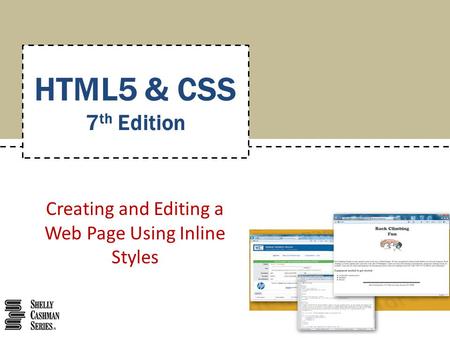 Creating and Editing a Web Page Using Inline Styles