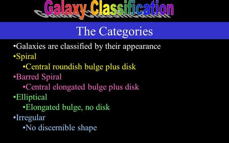 Galaxy Classification