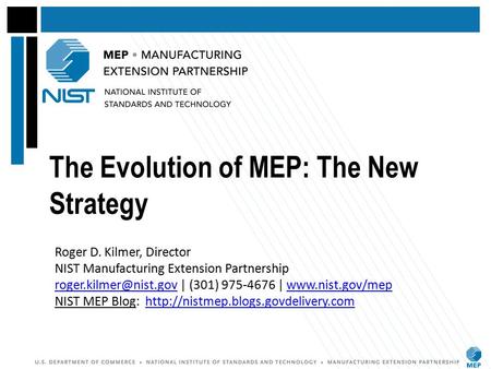 The Evolution of MEP: The New Strategy