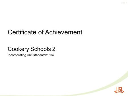 Certificate of Achievement