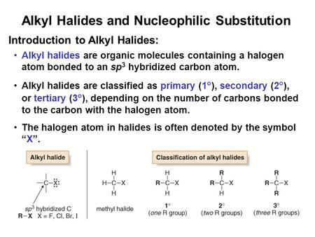 Alkyl Halides and Nucleophilic Substitution