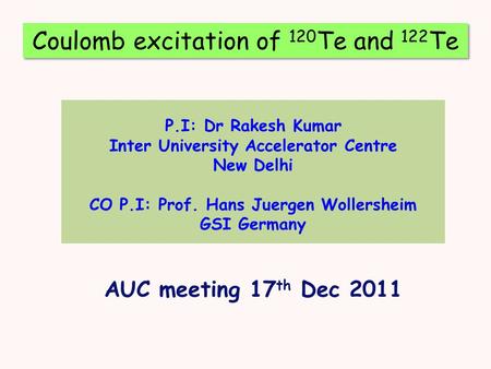 Coulomb excitation of 120Te and 122Te