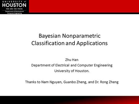 Bayesian Nonparametric Classification and Applications