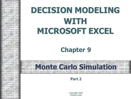 Monte Carlo Simulation