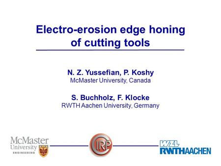 Electro-erosion edge honing