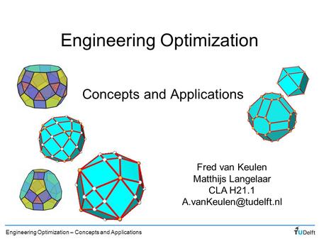 Engineering Optimization