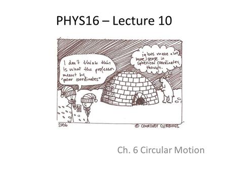 PHYS16 – Lecture 10 Ch. 6 Circular Motion. Force post-question A locomotive breaks through a wall at a train station. Which of the following is true?