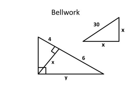 Bellwork 30 x 4 x 6 x y.