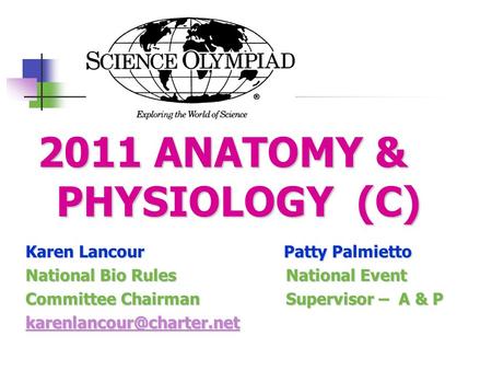 2011 ANATOMY & PHYSIOLOGY (C)