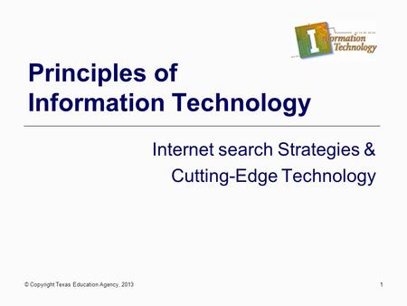 Principles of Information Technology