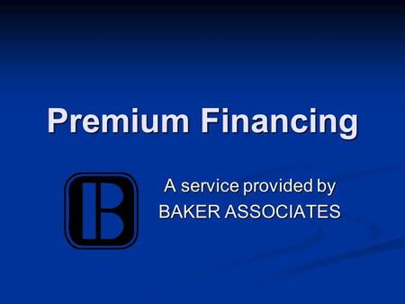 A service provided by BAKER ASSOCIATES