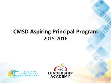 CMSD Aspiring Principal Program