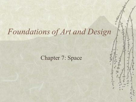 Foundations of Art and Design